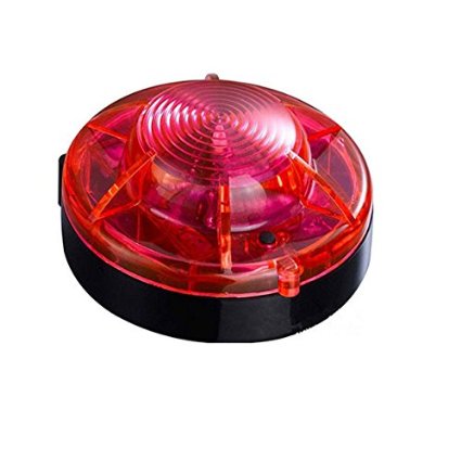 Exlight LED Car Emergency Beacon Flares -Strong Magnet Adsorption Burst Flash（Pack of 3 Red）