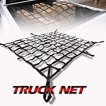 LT Sport 86" Heavy-Duty Cargo Net Trunk Tralier Carrier Roof Top Mesh Pickup Truck Cover