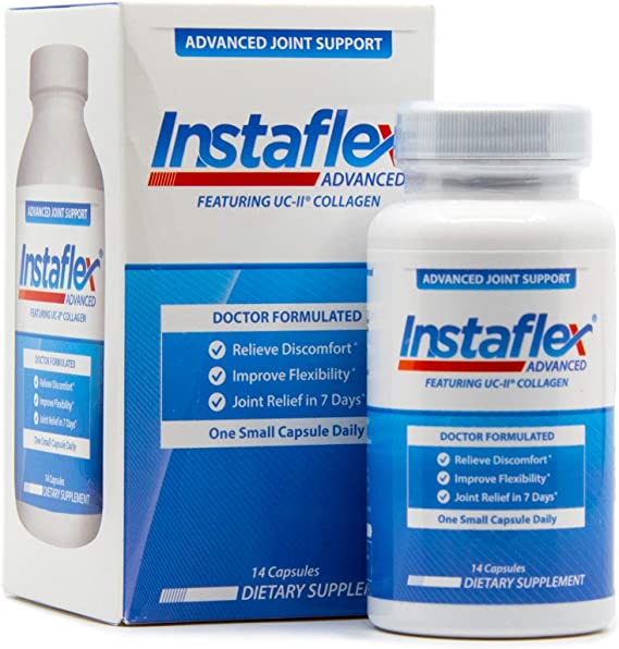 Instaflex Advanced Joint Support - Doctor Formulated Joint Relief Supplement, Featuring UC-II Collagen & 5 Other Joint Discomfort Fighting Ingredients - 14 Count