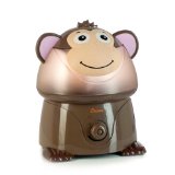 Crane Adorable Ultrasonic Cool Mist Humidifier with 21 Gallon Output per Day - Monkey