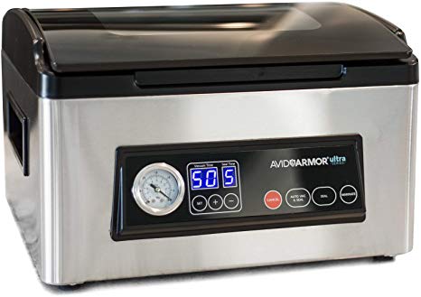 Avid Armor Chamber Vacuum Sealer Model USV32 Ultra Series, Perfect for Liquid-Rich Foods including Fresh Meats, Marinades, Soups, Sauces and More. Save Money by Vacuum Packaging the Professional Way