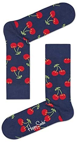 Happy Socks Cherry Socks, Blue/Red