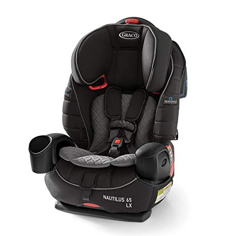 Graco Nautilus 65 LX 3-in-1 Harness Booster Car Seat with TrueShield Side-Impact Protection, Ion