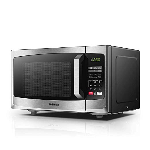 Toshiba Microwave Oven ML-EM23P(SS) 23L Digital Display 800W, Auto Defrost, One-touch Express Cook with 6 Pre-Programmed Auto Cook, Solo Microwave Oven Easy to Clean - Stainless Steel