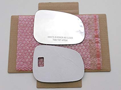 New Replacement Mirror Glass with FULL SIZE ADHESIVE for Volvo S60 S80 V60 Passenger Side View Right RH - CHECK YEAR FOR FITMENT