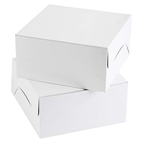 Wilton 12-Inch White Cake Boxes, Multipack of 2