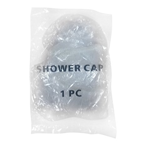 Personal Touch Disposable Plastic Shower Caps - Pack of 100 Individually Wrapped