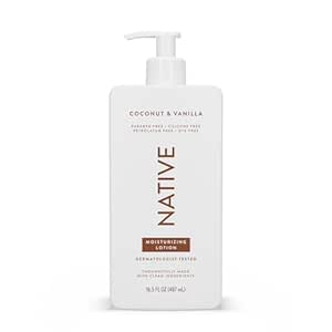 Native Body Lotion Contains Naturally Derived Plant-Based Moisturizers for Women and Men | Restores Dry Skin, Coconut & Vanilla, 16.5 fl oz