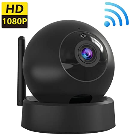 Wireless IP Camera Indoor Home Security Camera, 1080P Dome Cam with Surveillance System Remote Monitoring for Baby/Elder/Pet/Nanny Monitor, Pan/Tilt, Two-Way Audio and Night Vision
