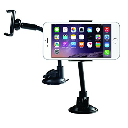 Halcyon T.™ Car Cell Phone Holder with Universal Clamp Arm for iPhone 4s/5/6/6 , Samsung Galaxy Series, Nexus 5X/5P