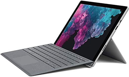 Microsoft Surface Pro 6 12.3-Inch Tablet - (Silver) (Intel Core i5, 8 GB RAM, 256 GB SSD, Intel UHD Graphics 620, Windows 10 Home) with Signature Type Cover - Platinum (Refurbished)