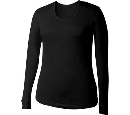 Terramar ThermaSilk CS Pointelle Silk Lightweight Long Sleeve Scoopneck Shirt - Women's