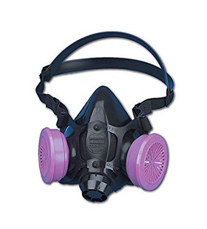 Honeywell 770030S North by Small Black Silicone Half Mask 7700 Series Facepiece, Plastic, 1" x 1" x 17"