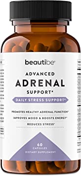 Adrenal Support for Women & Men – Cortisol Manager – Natural Stress Relief Supplement - Adrenal Fatigue, Mood Health, and Energy Supplements with Ashwagandha & L-Tyrosine – 60 Non-GMO Veggie Capsules
