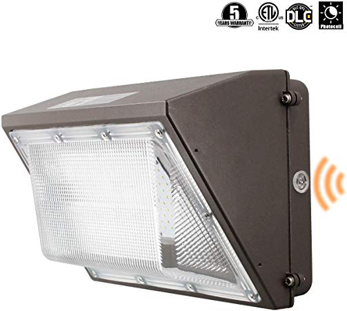 OOOLED 60W 6600lm LED Wall Pack Light,120-277V 5000K Daylight DLC cETLus-Listed 2500-450W MH/HPS Replacement, Outdoor/Entrance(5-Year Warranty) LPK 60W 1PK(5000K)