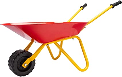 PlaSmart Little Workers Wheelbarrow Outdoor Construction Toy (Ages 3 and Up)