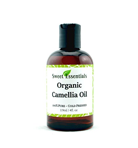 Organic Camellia Seed Oil | Imported From Japan | 4oz Bottle | 100% Pure | 100% Organic | For Hair & Skin Use | By Sweet Essentials