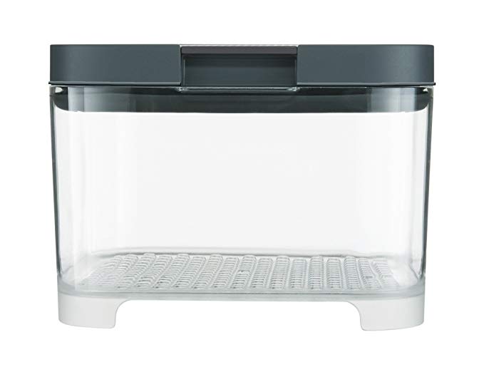 Rubbermaid 2031845 FreshWorks Countertop Food Storage Produce Saver, Single, Clear/Grey