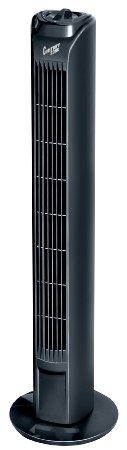 Comfort Zone CZTF1BK - 31" Oscillating Tower Fan, Black