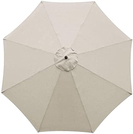 Ababy Patio Parasol Replacement Canopy, Garden Polyester Umbrella Canopy Cover, Outdoor Durable Replacement Cover for Garden, Patio, Backyard(Size:270cm 8 Arms,Color:Off white)