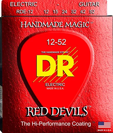 DR Strings Red Devils-Extra-Life Red Coated Electric 12-52