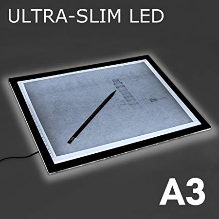 LED A3 Light Box Pad Ultra Slim Brightness Adjustable Art Craft Drawing Tracing Tattoo Board Lightbox