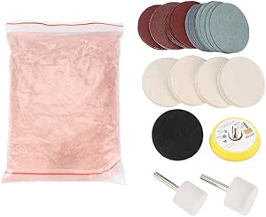 Yosoo Glass Scratch Removal, Car Windshield Polishing Kit to Remove Wiper Blade Damage Scuffs Water Deposits for Any Windscreen