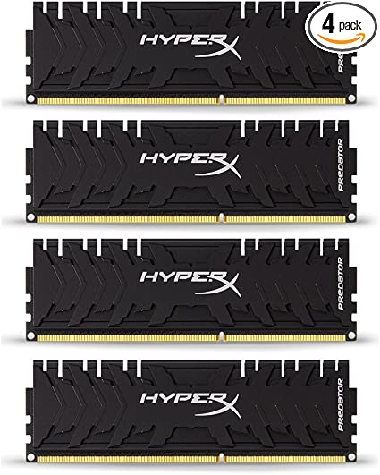 HyperX Predator Black 32GB Kit 3200MHz DDR4 CL16 DIMM XMP Desktop Memory HX432C16PB3K4/32