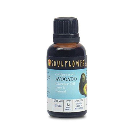Soulflower Coldpressed Avocado Carrier Oil, 30ml