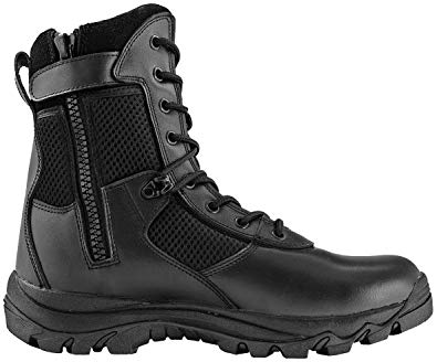 Maelstrom Men's LANDSHIP 8 inch Military Tactical Duty Work Boot with Zipper