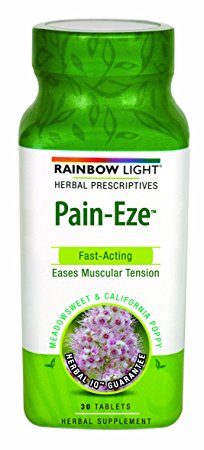 Rainbow Light Pain-Eze Food-Based Dietary Supplement Tablets, 30-Count Bottles (Pack of 3)