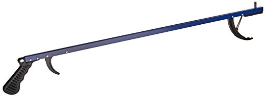 Sammons Preston Reacher, Lightweight Blue 32" Long Handled Extension Grabber Tool, 8 oz. Handy Picker Up Tool and Reaching Claw, Aluminum Trash Pickup Aid & Garden Nabber, Reaching Assist Tool