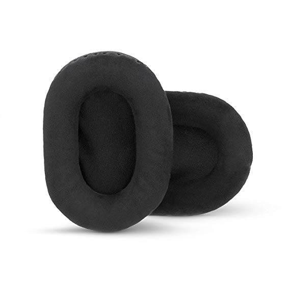 Brainwavz Micro Suede Earpads for Sony MDR 7506, V6, CD900ST, Memory Foam Ear Pad & Suitable for Other On Ear Headphones, Micro Suede Black