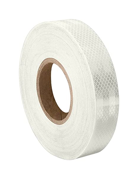 3M - 2-5-3290(PK 2) 3430 White Micro Prismatic Sheeting Reflective Tape 2" Width x 5 yd Length (1 roll)