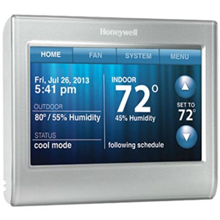 Honeywell RTH9580WF Wi-Fi Smart Touchscreen Thermostat, Silver