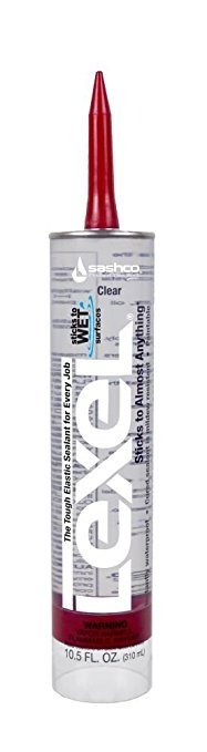 Sashco Inc 13010 2 Pack 10.5 oz. Lexel Adhesive Caulk, Clear