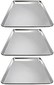 Winware 13 Inch x 18 Inch Aluminum Sheet Pan (3)