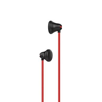 GranVela Mrice E100 High Fidelity Stereo Earbuds Tangle-Free Triangle Cable In-Ear Headphones for iPhone, iPad, Android Phones and more (Black)