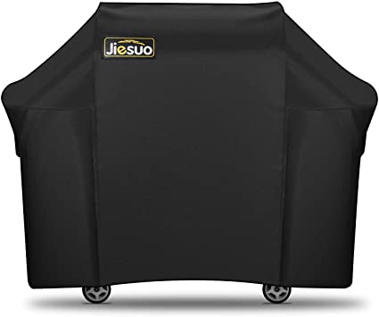 BBQ Cover for Weber Genesis Grill, Grill Cover for Weber Genesis II, 60 Inch Grill Cover for 3 Burner Weber Genesis E and S Series Gas Grills by JIESUO
