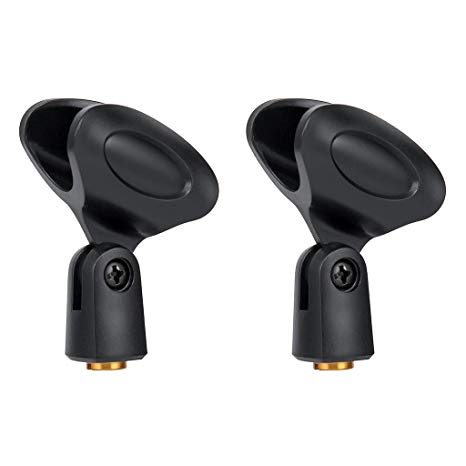 2-Pack Large Microphone Clips for all Handheld Transmitters such as Sm57 Sm58 Sm86 Sm87