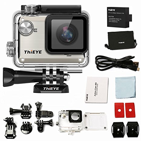 thieye I30 Sport DV Action Camera 1080p 12 MP 155 ° Wide Angle 40 m water proof Camera DVR, Colour – silber I30