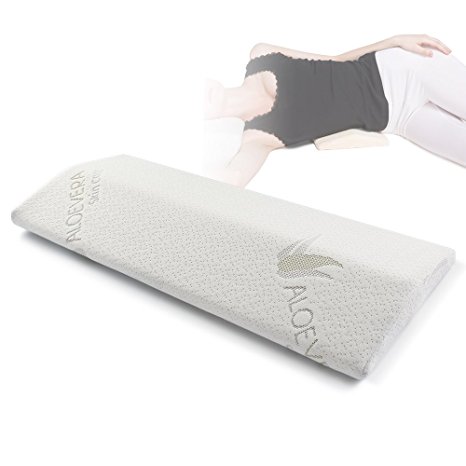 Soft Memory Foam Sleeping Pillow for Lower Back Pain,Multifunctional Lumbar Support Cushion for Hip,Sciatica and Joint Pain Relief,Orthopedic Side Sleeper Bed Pillow