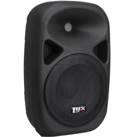 LyxPro SPA-10 - 10 Compact Portable PA System 110-Watt RMS Power Active Speaker with Equalizer Bluetooth SD Slot USB MP3 XLR 14 35mm Input