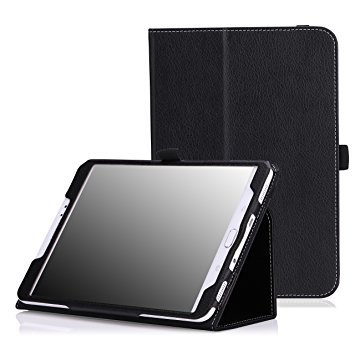 MoKo Samsung Galaxy Tab S2 8.0 Case - Slim Folding Cover Case With Auto Wake / Sleep for Samsung Galaxy Tab S2 / S2 Nook 8.0 inch Tablet, BLACK (With Auto Wake / Sleep and Stylus Pen Loop)