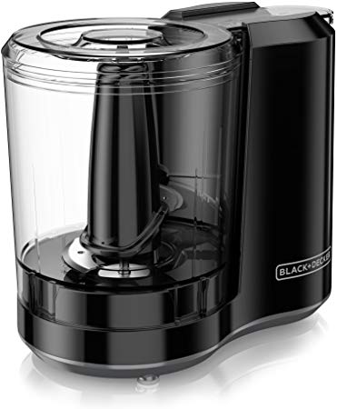 Black Decker HC300BC Black   Decker 3-Cup Food Processor, One Touch Pulse, Dishwasher Safe Parts, 3-Cup, Black