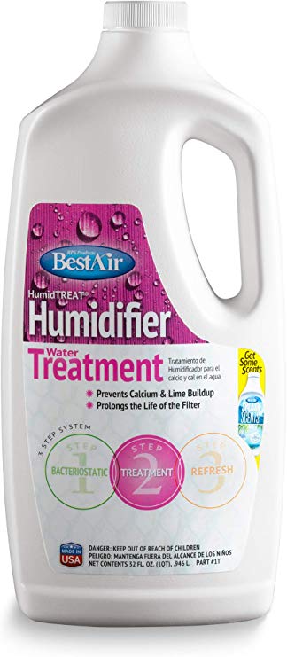 BestAir 1T-6 Humiditreat Extra Strength Humidifier Water Treatment, 32-Ounce