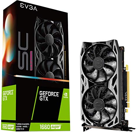 EVGA GeForce GTX 1660 Super SC Ultra Gaming, 06G-P4-1068-KR, 6GB GDDR6, Dual Fan, Metal Backplate
