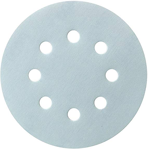 Mestool Sanding Discs 5-Inch 8-Hole Blue Granat Abrasives Dustless Hook and Loop Discs, Pack of 50 (400 grits)