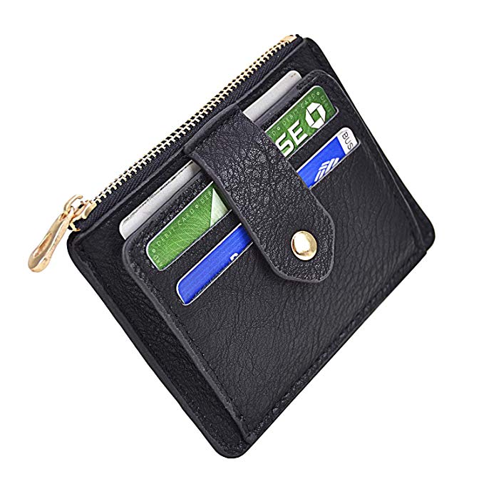 Minimalist Slim Magnetic Front Back Pocket Money Wallet Small Credit Card Holder RFID Blocking