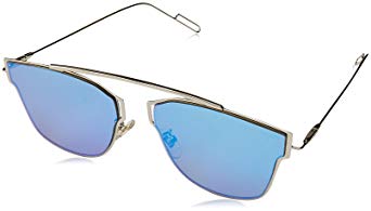 SojoS Classic Square Sunglasses for Women Men Flat Mirrored Lens SJ2038 SJ1008